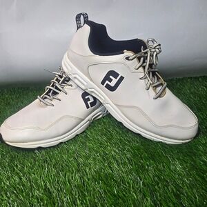 FootJoy 9.5M White Golf Shoes Mens SuperLites Spikeless 56828